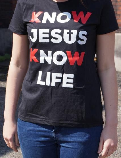 Koszulka damska KNOW JESUS KNOW LIFE